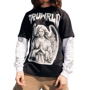 FREEZY APPARELS Camiseta de Manga Corta para Hombre, Estilo Urbano, Estampado Digital, Transpirable, Cuello Redondo, Corte Holgado, 100% Algodón, con Letras - Product Image 6