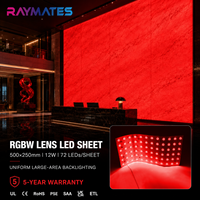Lámina LED Flexible RGBW de Alta Luminosidad, Cortable, Ultrafina, para Retroiluminación de Letreros Pequeños y Pantallas