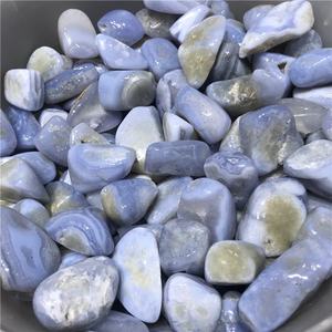Pierre roulée en agate bleue dentelle de qualité supérieure, vente en gros, pour décoration, sphère de cristal, bijoux en pierres précieuses naturelles - Product Image 4