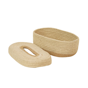 Boîte à mouchoirs ovale en jute écologique faite à la main, porte-serviettes en corde tressée pour la décoration de table à la maison - Product Image 5