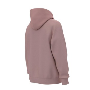 <b>Pink</b> Hooded <b>Sweatshirt</b> Unisex Regular Fit Cotton French Terry Casual Winter Streetwear Front Logo - Product Image 3