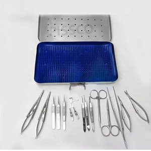 PISSCO Micro Hand Surgery <b>Instrument</b> Kit Microvascular Clamp <b>Instrument</b> Set Microsurgery Surgical <b>Instruments</b> Stainless Steel - Product Image 1