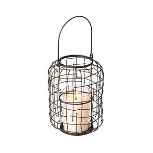 <b>Hurricane</b> Glass Candle <b>Lantern</b> with Wooden Base Vase shape - Product Image 6