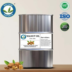 Huile de noix certifiée ISO (Juglans regia) pressée à froid, huile pour aromathérapie et formules cosmétiques, fournisseur en gros en Inde - Product Image 3