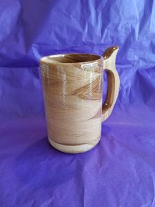 Chope à bière artisanale en bois de hickory, récipient de boisson en bois, chope à bière en bois - Product Image 3