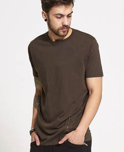 Camiseta de algodón 100% de alta calidad, camiseta personalizada con logotipo bordado impreso para hombre, camiseta transpirable personalizada - Product Image 6