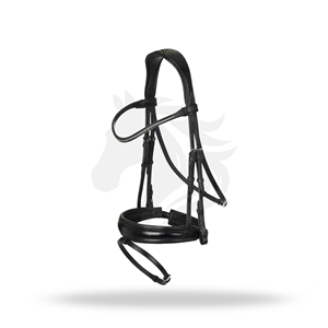 Bridon de dressage classique taille adulte, bridon d'équitation anglais pour la performance de dressage - Product Image 1