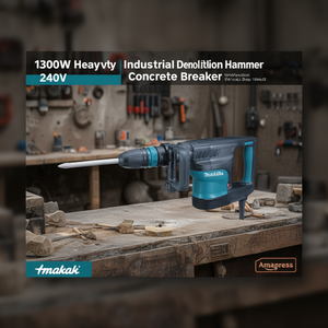 Martillo Demoledor Industrial de Alta Resistencia de 1300W, Rompedor de Concreto de 240V - Product Image 3