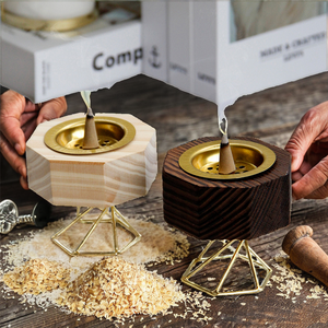 Creative Design Natural Wooden Incense Burner Bakhoor Burner Wood Arabic Censer Incense Holder Natural religious home <b>decor</b> - Product Image 1