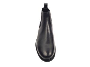 Botas Chelsea de Altura al Tobillo con Punta Redonda, Estilo Slip-On, Parte Superior de Cuero Genuino, Suela de Goma Antideslizante, Entresuela de EVA, Forro de Microfibra - Product Image 2