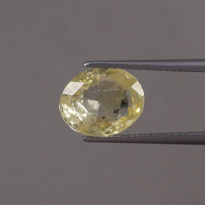 Zafiro Amarillo Natural, Gema Suelta Certificada por IGI, Corte Ovalado de 11x9 mm, 4.48 Quilates, para Joyería, 100% Natural con Cambio de Color - Product Image 1