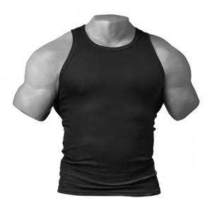Men's O-Neck Sleeveless <b>Tank</b> <b>Top</b> Solid Color Knitted Cotton Casual Wear Black <b>White</b> - Product Image 4