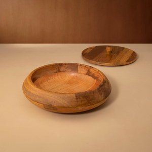 Handcrafted Wooden Tortilla Box with Petal Carved Lid Premium Roti Casserole & Insulated <b>Food</b> <b>Server</b> for Kitchen Storage - Product Image 5
