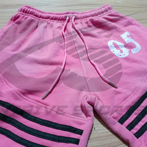 กางเกงขาสั้นแฟชั่นผู้ชายสุดฮิต ลายพิมพ์ล้ำสมัย ผ้าฝ้ายทอ เอวต่ำ กันยับ รับสกรีนโลโก้ เชือกผูกเอว เป็นมิตรต่อสิ่งแวดล้อม - Product Image 1