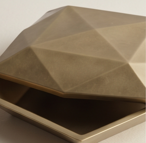 Elegante Contenedor Geométrico de Metal Dorado para Frutos Secos, Caja de Almacenamiento de Dátiles de Lujo, Lata Decorativa para Regalo, para el Hogar, la Cocina y Festividades - Product Image 2