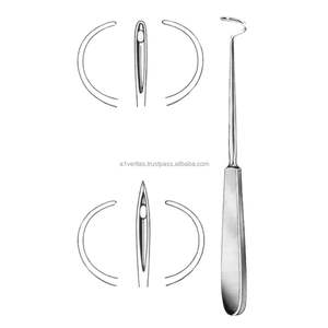 Kit de Sutura de Alta Calidad A-1 VERITAS con Agujas de Ligadura Reutilizables (Izquierda y Derecha) Deschamps (Agujeras y Puntiagudas) de 21 cm - Product Image 5