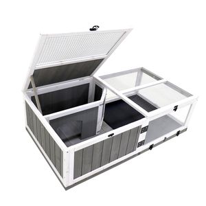 Terrario in Legno Impermeabile da 43 Pollici con Vassoio Attività, per Rettili e Piccoli Animali, Uso Interno ed Esterno, Forniture per Tartarughe e Anfibi - Product Image 2