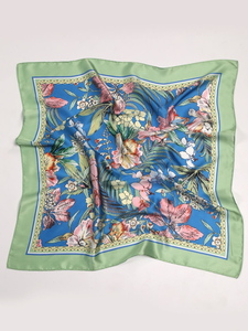 Wholesale Personalized Satin Printed <b>Scarf</b> Fabric for European Israel Island Brand Label Advertising Promotion Corporate Gifts - Product Image 6