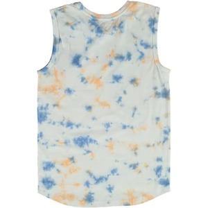 Women <b>Cloud</b> Splash Tie Dye Muscle Tank Top O-<b>Neck</b> Sleeveless Casual Summer Vest Multicolor Quick Dry Front Logo Wholesale - Product Image 5