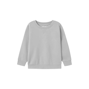 Kids Fleece Sweatshirt Solid Grey Crew neck Pullover Casual Cotton Long Sleeve Winter <b>Toddler</b> Children Top Basic Warm Apparel - Product Image 1