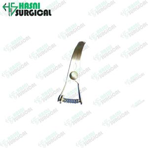 Abrazaderas de Bulldog Debakey de llegada de alta calidad, abrazadera de Bulldog quirúrgica de etiqueta privada curvada de acero inoxidable de Hasni Surgiical - Product Image 3