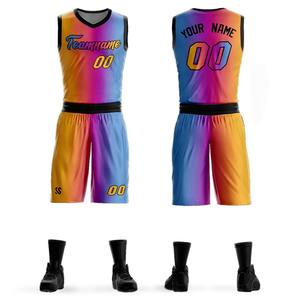 Maillots de basket-ball pour hommes personnalisés avec votre nom, votre numéro, votre motif, votre logo, sublimation, entraînement, hauts de basket-ball - Product Image 6