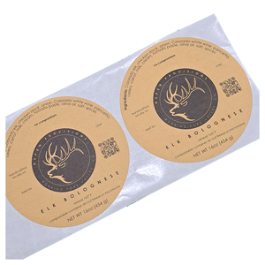 Pegatina de embalaje impresa personalizada - Product Image 1