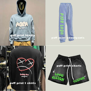 High Quality Men Oversized Pullover Cotton Unisex Heavweight Hoody Wholesale Customizable 3D Puff Printing logo Hoodies for Men - Product Image 3