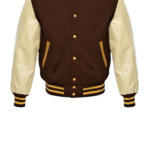 Blousons universitaires grande taille pour hommes, automne, vente en gros, logo personnalisé, streetwear uni, respirant, service OEM - Product Image 2