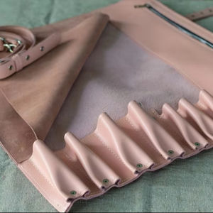 Sac de rangement pour couteaux de cuisine, organiseur robuste pour outils de barbecue, sac à couteaux en cuir, rouleau pour couteaux de chef LKR-0297 - Product Image 1