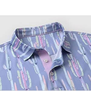 Camisa de Golf para Hombre, Estilo Slim, Tela de Lona Sólida, Secado Rápido, Ropa Deportiva Ligera para Golf - Product Image 3