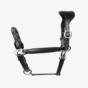 Cabestro de Cuero Genuino Enrollado para Caballo, Ajustable, de Cuero Premium con Herrajes de Latón Sólido, Estilo Ecuestre Inglés y Occidental - Product Image 3