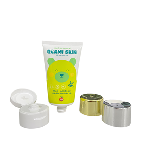 Tube cosmétique en plastique de 30g, emballage souple, blanc et rouge imprimé, pour produits de soin des pieds - Product Image 5