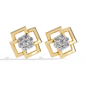 Ajretail 0.21ct HI Color VS-SI Clarity Natural Diamond Earrings with Eternal Prism Elegant and Luxurious - Product Image 1
