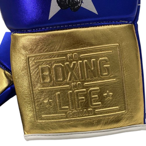 ถุงมือชกมวยแบบสั่งทำพิเศษ Oem No Boxing No Life สำหรับผู้ใหญ่ สำหรับศิลปะการต่อสู้ Odm ผลิตตามสั่ง หนังแท้ 100% ปิดด้วยแถบตีนตุ๊กแก มวยไทย - Product Image 3