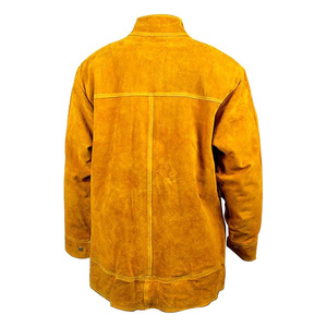 เสื้อแจ็คเก็ตหนังวัวสำหรับงานเชื่อม ทนทาน ป้องกันเปลวไฟ เหมาะสำหรับงานหนัก  สำหรับทุกเพศ - Product Image 2