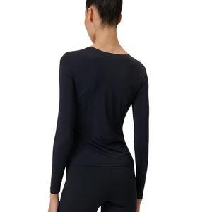 Chemise à manches longues pour femme, haut basique élégant, doux, léger et confortable, vêtements pour femme pour un usage décontracté, superposition et au quotidien - Product Image 2