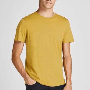 Prix d'usine, OEM personnalisé, t-shirts pour hommes de haute qualité, coton, coupe ajustée, logo personnalisé, t-shirts à manches courtes, couleur unie - Product Image 1