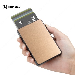 TILONSTAR TWM105 Porte-Cartes de Crédit Homme en Aluminium RFID Minimaliste à Éjection - Product Image 2
