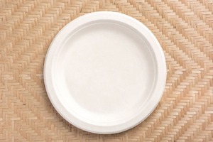 แผ่นชานอ้อยย่อยสลายได้7นิ้วแบบใช้แล้วทิ้งน้ำหนักเบาทนทานต่อน้ำย่อยสลายได้ตามธรรมชาติ100% งานปาร์ตี้ - Product Image 4