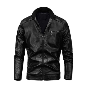 Blouson aviateur en cuir marron pour homme avec poignets ajustables pour les boutiques en ligne, fournisseur en gros à faible MOQ - Product Image 6