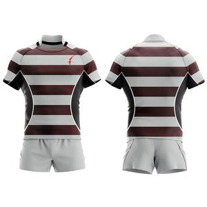 Uniforme de Rugby Personalizado para Hombre - Transpirable, de Alta Calidad, Servicio OEM con Logotipo Personalizado, Número y Nombre del Jugador del Equipo - Product Image 1