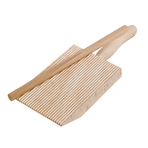 Wood Gnocchi Board With <b>Rolling</b> <b>Pin</b> Board Pasta Tool For Manual Dough Shaping Wood Gnocchi Board - Product Image 1