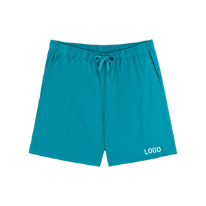 Shorts de bain premium pour hommes, logo personnalisé, luxe, OEM, en nylon, pour la plage, mode estivale, taille élastique, séchage rapide - Product Image 1