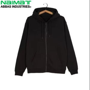 Sudadera con capucha y cremallera para hombre, de tela gruesa y pesada, para clima invernal, con forro aislante, gruesa y sólida. - Product Image 2