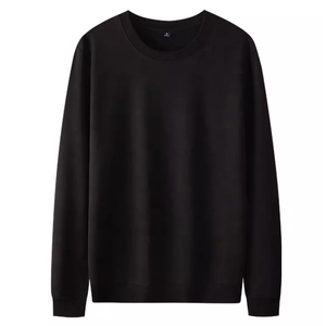 Sudadera de Algodón Tejido de Manga Larga con Cuello Redondo para Mujer, Color Sólido, Estilo Casual para Otoño - Product Image 1