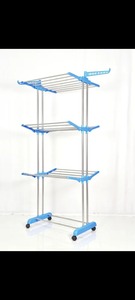 Séchoir à linge pliant autoportant grande capacité, support de rangement pour vêtements, organisateur de vêtements peu encombrant pour la maison et l'appartement - Product Image 5