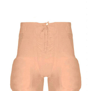 Uniforme de football américain personnalisé, maillot orange avec le numéro 24 et pantalon beige pour hommes adultes, matière polyester respirante - Product Image 5