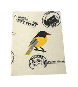 Cuaderno de Lona con Tapa Dura y Estampado de Aves Multicolor, Personalizado, para Oficina, Venta Caliente - Product Image 1