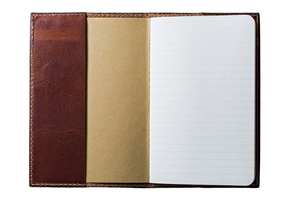 Couverture de carnet en cuir véritable de luxe rechargeable avec protection, porte-accessoires de bureau et scolaire, modèle NBC-0027 - Product Image 2